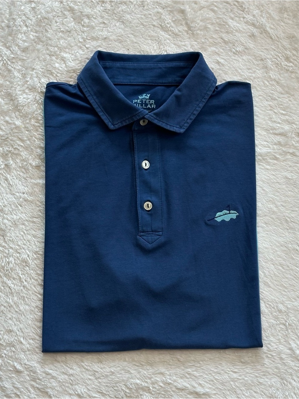 Peter Millar Seaside Wash Golf Polo M Medium Sanibel Sanctuary Golf Club Ombre